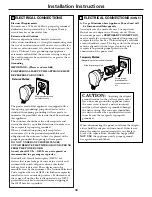 Preview for 43 page of GE J2BP85 Owner'S Manual & Installation Instructions