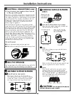 Preview for 44 page of GE J2BP85 Owner'S Manual & Installation Instructions