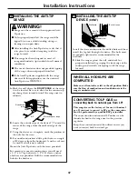 Preview for 47 page of GE J2BP85 Owner'S Manual & Installation Instructions