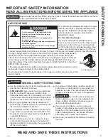 Preview for 3 page of GE JAS640 Owner'S Manual