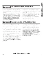 Preview for 5 page of GE JB250 Owner'S Manual