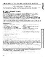 Предварительный просмотр 7 страницы GE JB250 Owner'S Manual