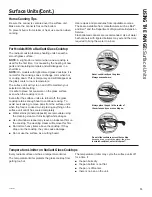 Предварительный просмотр 11 страницы GE JB250 Owner'S Manual