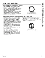 Preview for 13 page of GE JB256 series Owner'S Manual