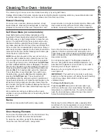 Preview for 21 page of GE JB256 series Owner'S Manual