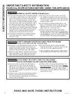 Preview for 4 page of GE JB480 series Owner'S Manual