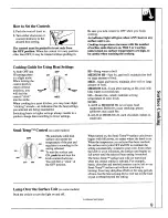 Preview for 9 page of GE JB570GM Use And Care Manual