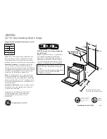 Предварительный просмотр 1 страницы GE JB650DN Dimensions And Installation Information