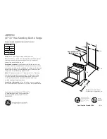 GE JB700SN Dimensions And Installation Information preview