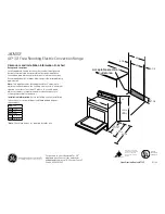 Preview for 1 page of GE JB740SFSS Dimensions And Installation Information