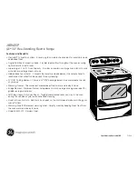 Preview for 2 page of GE JB840SPSS Dimensions And Installation Information