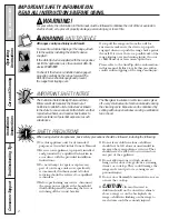 Preview for 3 page of GE JBP15BJBB Specifications