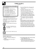 Preview for 16 page of GE JBP21 Use And Care & Installation Manual