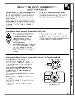 Preview for 17 page of GE JBP21 Use And Care & Installation Manual