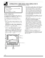 Preview for 22 page of GE JBP22 Use And Care & Installation Manual