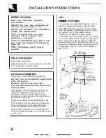 Preview for 26 page of GE JBP22GR Use And Care & Installation Manual