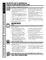 Preview for 5 page of GE JBP35DMBB - 30 Electric Range Oven Ing Use And Care Manual