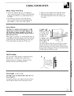 Preview for 13 page of GE JBP55 Use And Care & Installation Manual