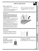 Preview for 17 page of GE JBP60 Use And Care & Installation Manual