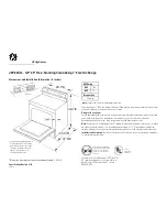 GE JBP64SH Dimensions And Installation Information предпросмотр