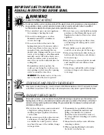 Предварительный просмотр 4 страницы GE JBP82 Owner'S Manual