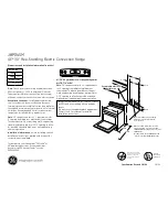 Preview for 1 page of GE JBP84SMSS Dimensions And Installation Information