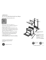 Preview for 1 page of GE JBP89BLBB Dimensions And Installation Information