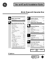 Preview for 1 page of GE JBP90 Use And Care & Installation Manual