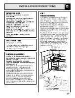 Preview for 49 page of GE JBP90 Use And Care & Installation Manual