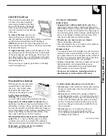 Preview for 27 page of GE JBS03 Use And Care & Installation Manual