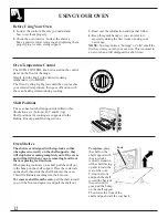 Preview for 12 page of GE JBS05 Use And Care Manual