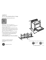 Preview for 1 page of GE JBS27DM Dimensions And Installation Information