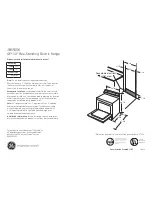 GE JBS55SKSS Dimensions And Installation Information preview