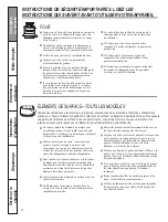 Preview for 30 page of GE JCAS724 Owner'S Manual And Installation Instructions