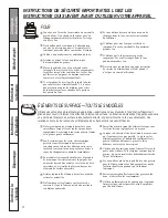 Предварительный просмотр 30 страницы GE JCAS730MWW Owner'S Manual And Installation Instructions