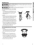 Preview for 25 page of GE JCB865 Owner'S Manual