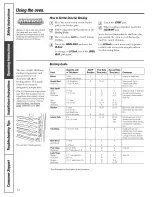 Preview for 14 page of GE JCB900 Owner'S Manual & Installation Instructions