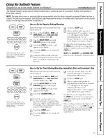 Preview for 25 page of GE JCB900 Owner'S Manual & Installation Instructions