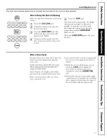 Preview for 31 page of GE JCB900 Owner'S Manual & Installation Instructions