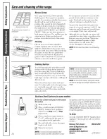 Preview for 34 page of GE JCB900 Owner'S Manual & Installation Instructions