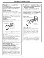 Preview for 46 page of GE JCB900 Owner'S Manual & Installation Instructions