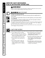 Предварительный просмотр 2 страницы GE JCB905 Owner'S Manual And Installation Instructions