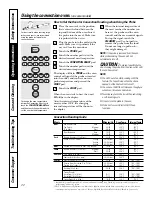 Предварительный просмотр 22 страницы GE JCB905 Owner'S Manual And Installation Instructions