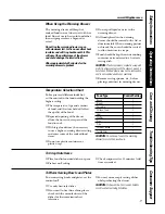 Preview for 17 page of GE JCB909 Owner'S Manual And Installation Instructions