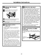 Preview for 39 page of GE JCB909 Owner'S Manual And Installation Instructions