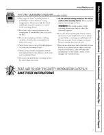 Preview for 7 page of GE JCBP35 Owner'S Manual & Installation Instructions