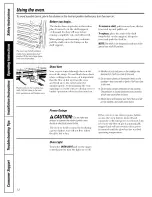 Preview for 12 page of GE JCBP35 Owner'S Manual & Installation Instructions