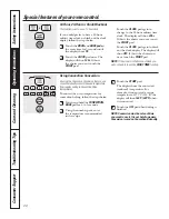 Предварительный просмотр 20 страницы GE JCBP40 Owner'S Manual