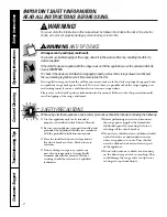 Предварительный просмотр 2 страницы GE JCBP48 Owner'S Manual And Installation Instructions