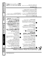 Preview for 70 page of GE JCBP65 Owner'S Manual And Installation Instructions